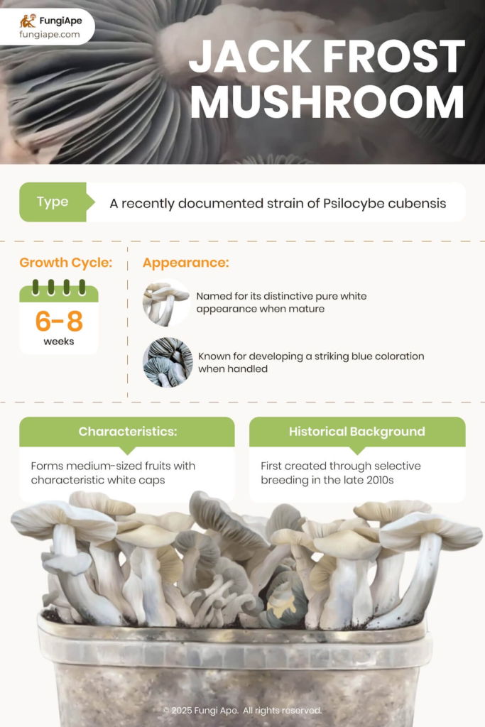 jack frost magic mushrooms infographic.