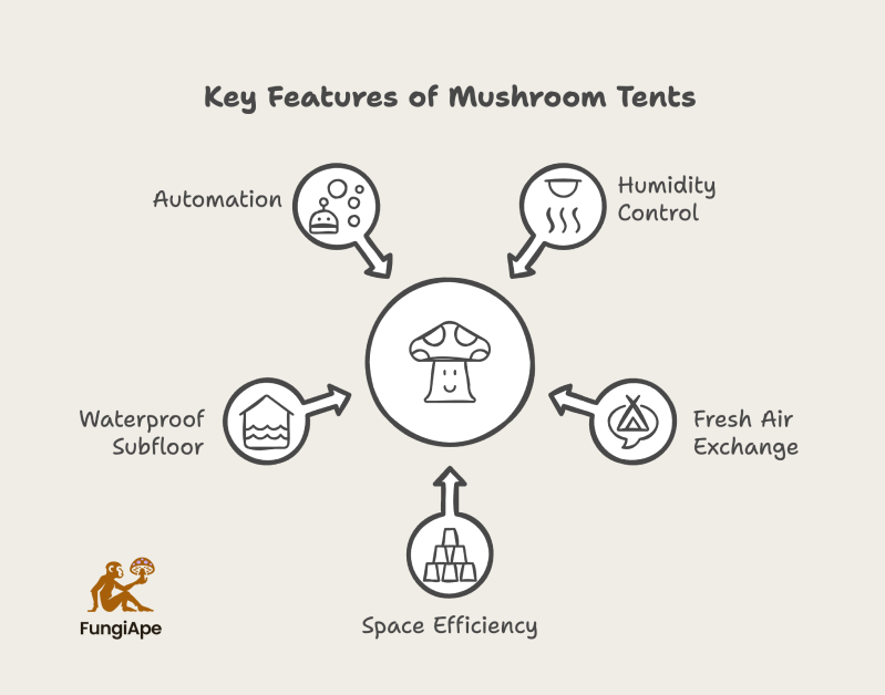 Key Features of Mushroom Tents