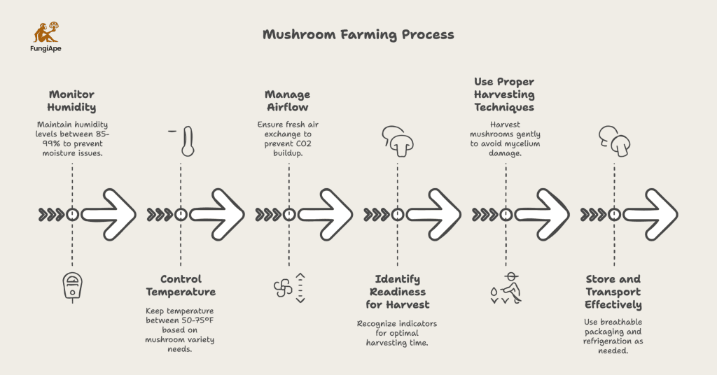 Mushroom Farming Process