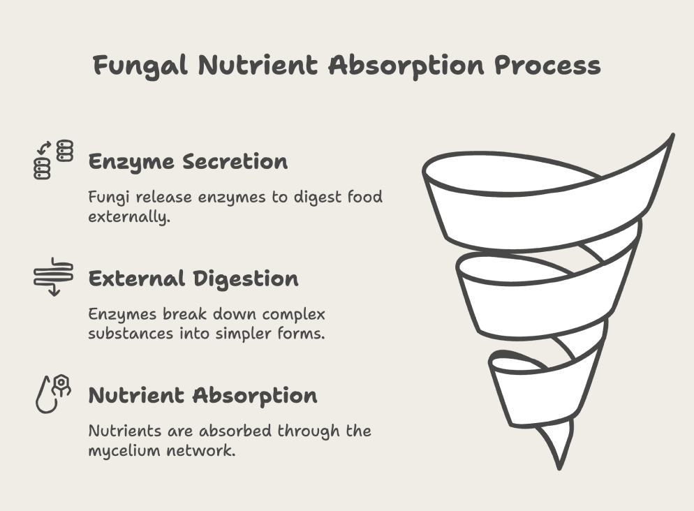Fungal Nutrient Absorption Process