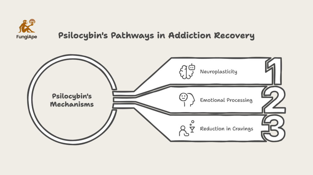 Psilocybin's Pathways in Addiction Recovery